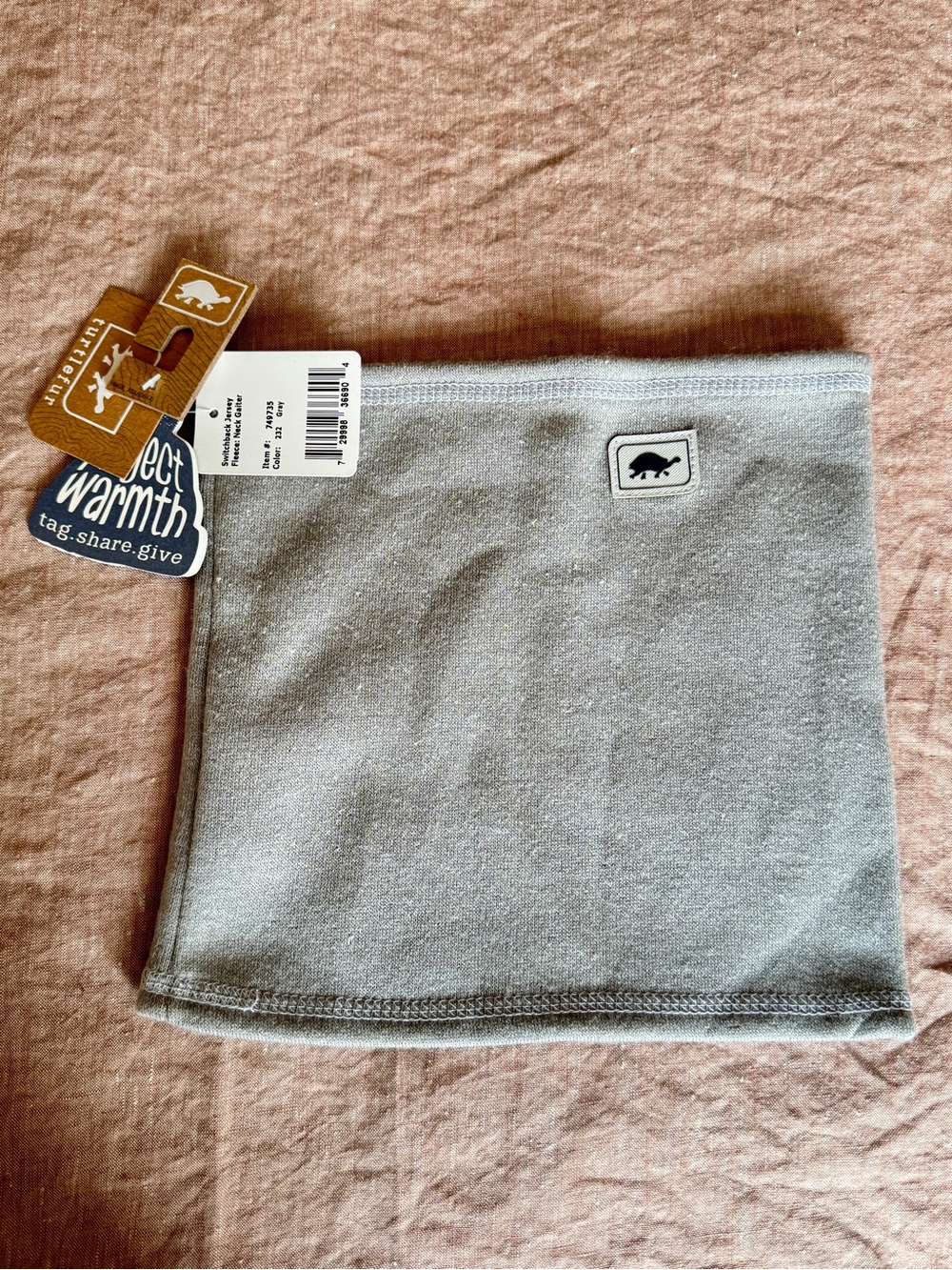 Turtlefur Gray Neck Warmer -